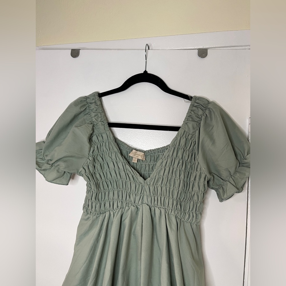Indulge Instyle Olive green baby Doll Jumper - Picture 3 of 6